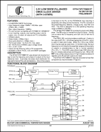 datasheet for IDT54FCT388915T70PYB by Integrated Device Technology, Inc.