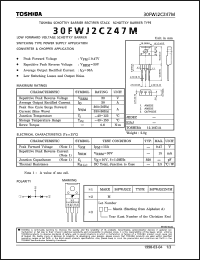datasheet for 30FWJ2CZ47M by Toshiba