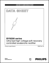 datasheet for BY9208 by Philips Semiconductors