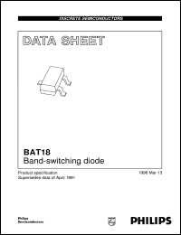 datasheet for BAT18 by Philips Semiconductors