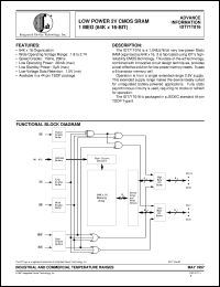 datasheet for IDT71T016L200PHI by Integrated Device Technology, Inc.