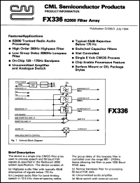 datasheet for FX336J by Consumer Microcircuits Limited