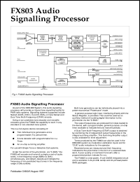 datasheet for FX406J by Consumer Microcircuits Limited
