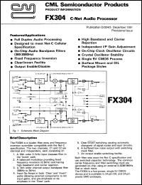datasheet for FX304J by Consumer Microcircuits Limited