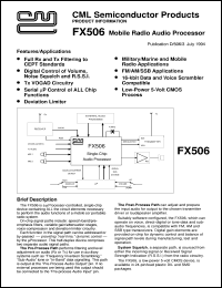 datasheet for FX506LS by Consumer Microcircuits Limited