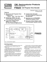 datasheet for FX623P by Consumer Microcircuits Limited