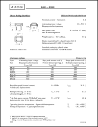 datasheet for B125D by Diotec Elektronische