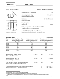 datasheet for B250R by Diotec Elektronische