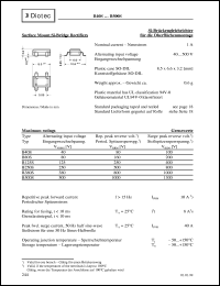 datasheet for B80S by Diotec Elektronische