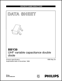 datasheet for BBY39 by Philips Semiconductors