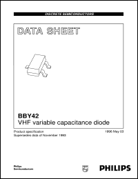 datasheet for BBY42 by Philips Semiconductors