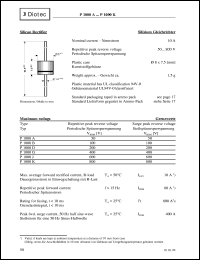 datasheet for P1000A by Diotec Elektronische