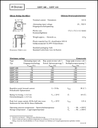 datasheet for KBPC600 by Diotec Elektronische