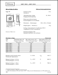 datasheet for KBPC3500I by Diotec Elektronische