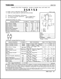 datasheet for 3SK153 by Toshiba