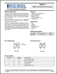 datasheet for MIC914BM5 by 