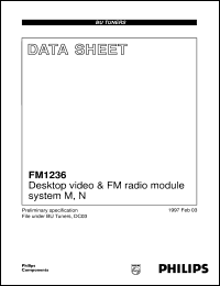 datasheet for FM1236 by Philips Semiconductors