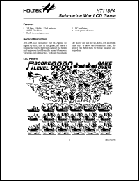 datasheet for HT113FA by Holtek Semiconductor Inc.