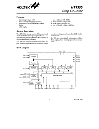 datasheet for HT1350 by Holtek Semiconductor Inc.