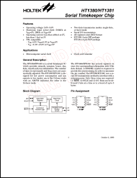 datasheet for HT1380 by Holtek Semiconductor Inc.