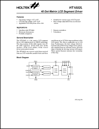 datasheet for HT1602L by Holtek Semiconductor Inc.