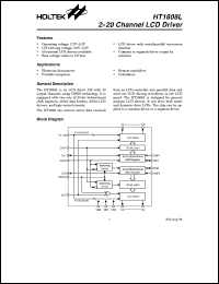 datasheet for HT1608L by Holtek Semiconductor Inc.