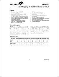 datasheet for HT1623 by Holtek Semiconductor Inc.