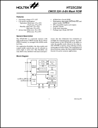 datasheet for HT23C256 by Holtek Semiconductor Inc.