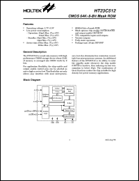 datasheet for HT23C512 by Holtek Semiconductor Inc.