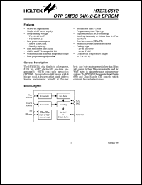 datasheet for HT27LC512 by Holtek Semiconductor Inc.