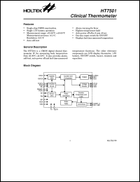 datasheet for HT7501 by Holtek Semiconductor Inc.