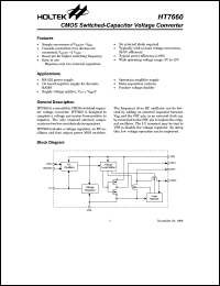 datasheet for HT7660 by Holtek Semiconductor Inc.