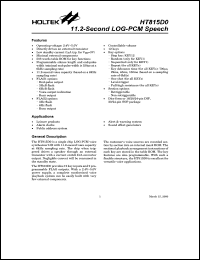 datasheet for HT815D0 by Holtek Semiconductor Inc.