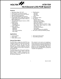 datasheet for HT817D0 by Holtek Semiconductor Inc.