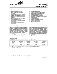 datasheet for HT85036 by Holtek Semiconductor Inc.