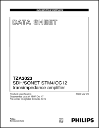 datasheet for TZA3023U/C3 by Philips Semiconductors