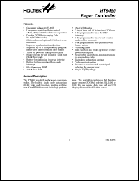 datasheet for HT9480 by Holtek Semiconductor Inc.