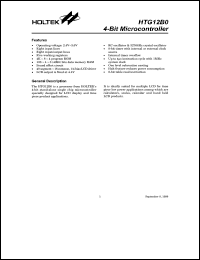 datasheet for HTG12B0 by Holtek Semiconductor Inc.
