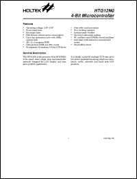 datasheet for HTG12N0 by Holtek Semiconductor Inc.