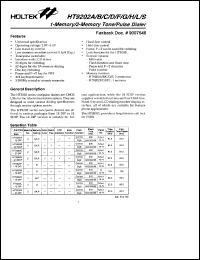 datasheet for HT9202A by Holtek Semiconductor Inc.