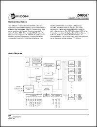 datasheet for DM9081F by Davicom Semiconductor
