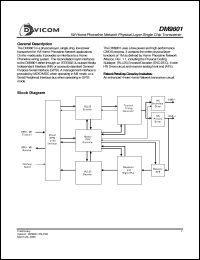 datasheet for DM9801E by Davicom Semiconductor