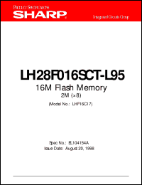 datasheet for LH28F016SCT-L95 by Sharp