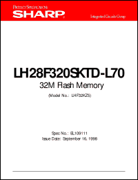 datasheet for LH28F320SKTD-L70 by Sharp
