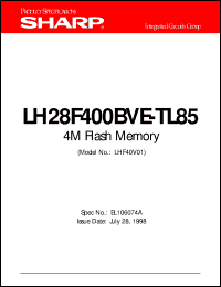 datasheet for LH28F400BVE-TL85 by Sharp