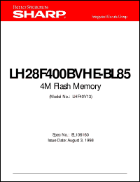 datasheet for LH28F400BVHE-BL85 by Sharp