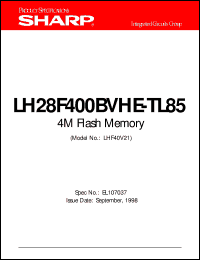 datasheet for LH28F400BVHE-TL85 by Sharp
