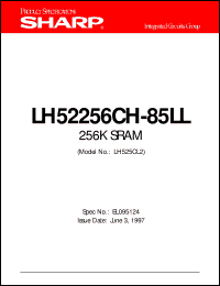datasheet for LH52256CH-85LL by Sharp