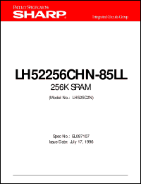 datasheet for LH52256CHN-85LL by Sharp