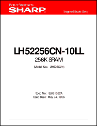 datasheet for LH52256CN-10LL by Sharp
